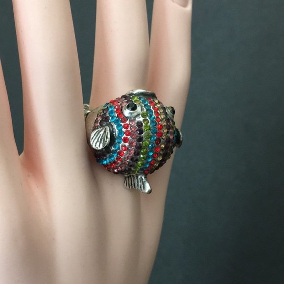 Unique Blow Fish Ring - Picture 2 of 10